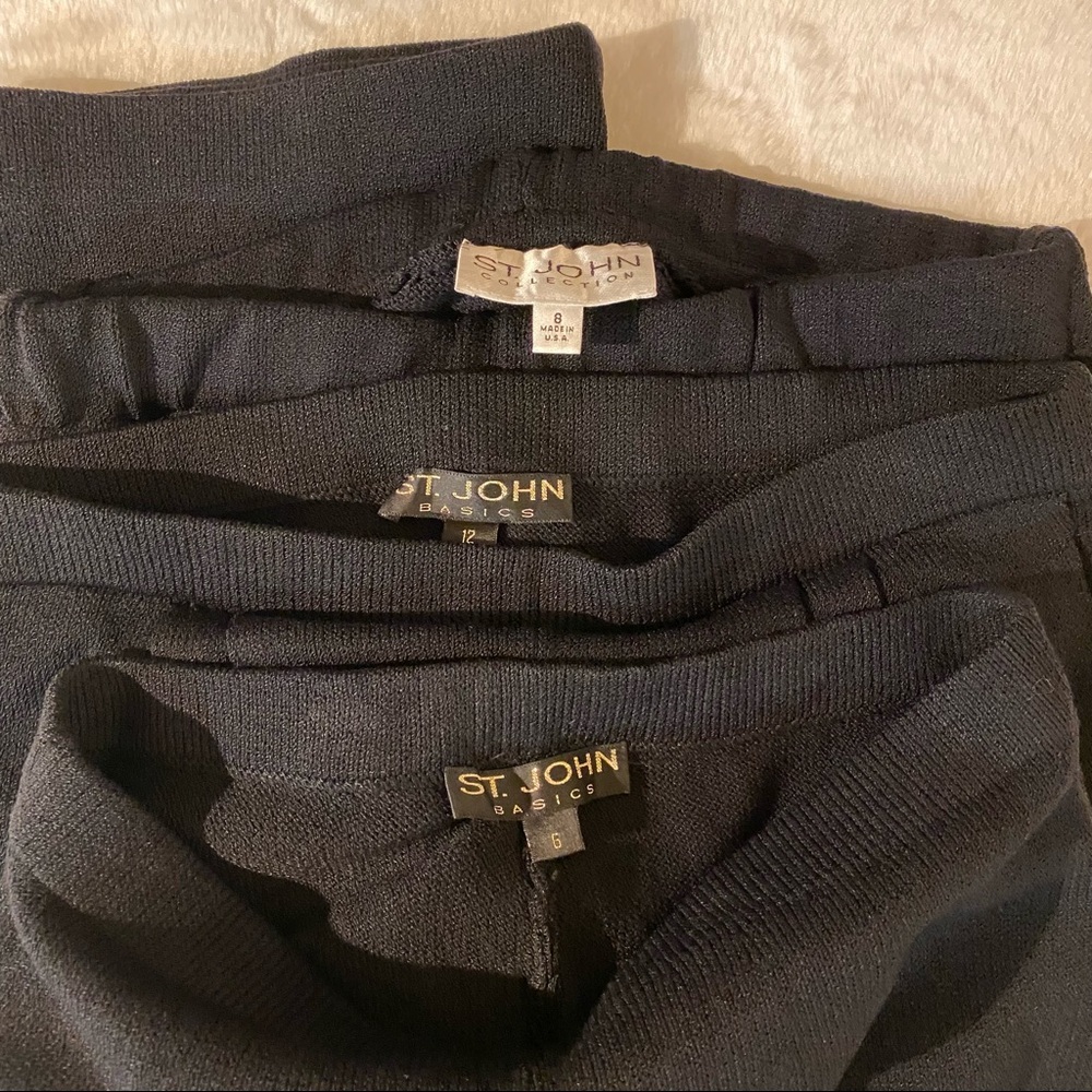 St John Collection and St John Basics lot of 3, sizes 6, 8 and 12